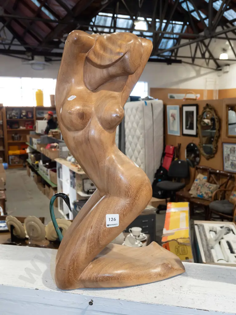 carved female figurine H50 Image 1++