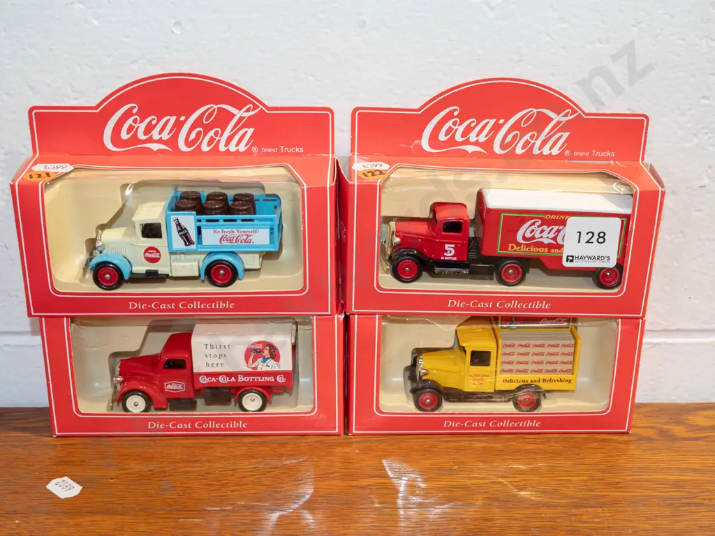 4x diecast carded Coca Cola toy vehicles Image 1++
