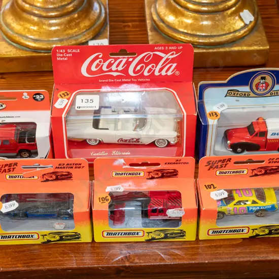 3x carded Matchbox vehicles, 3x other diecast model vehicles