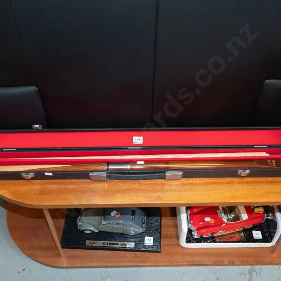 pool cue and case