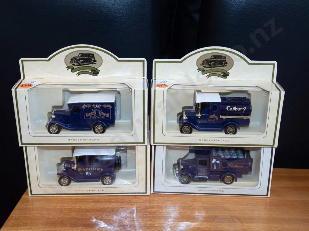 4x carded diecast Cadbury models of yesteryear Image 1++