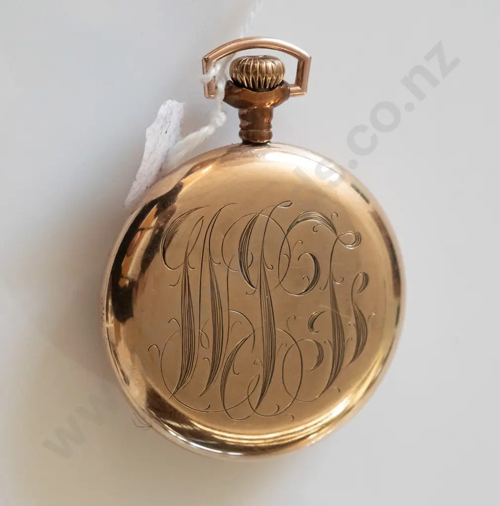 Elgin USA gold plate pocket watch - going well hands wont set Image 1++