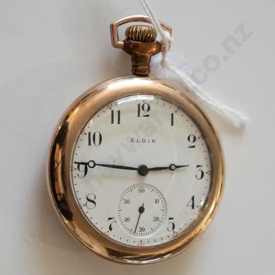Elgin USA gold plate pocket watch - going well hands wont set