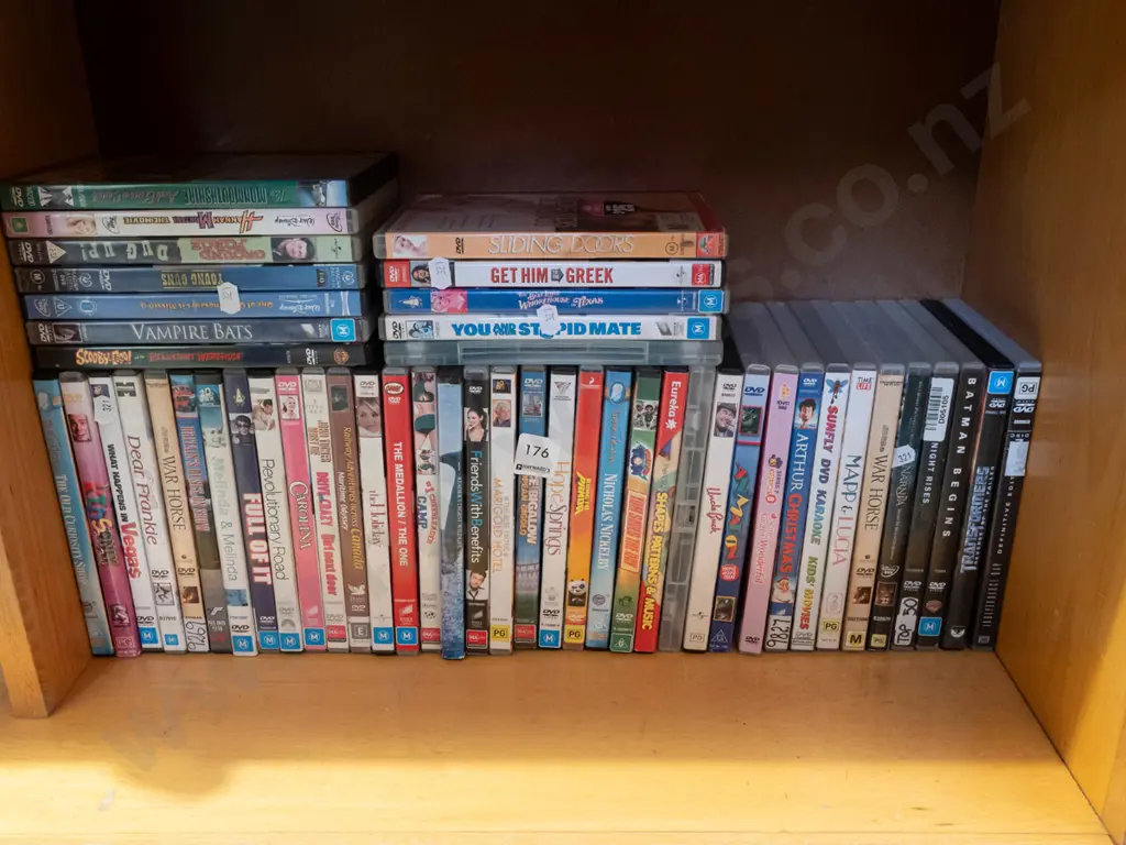shelf of DVDs Image 1++