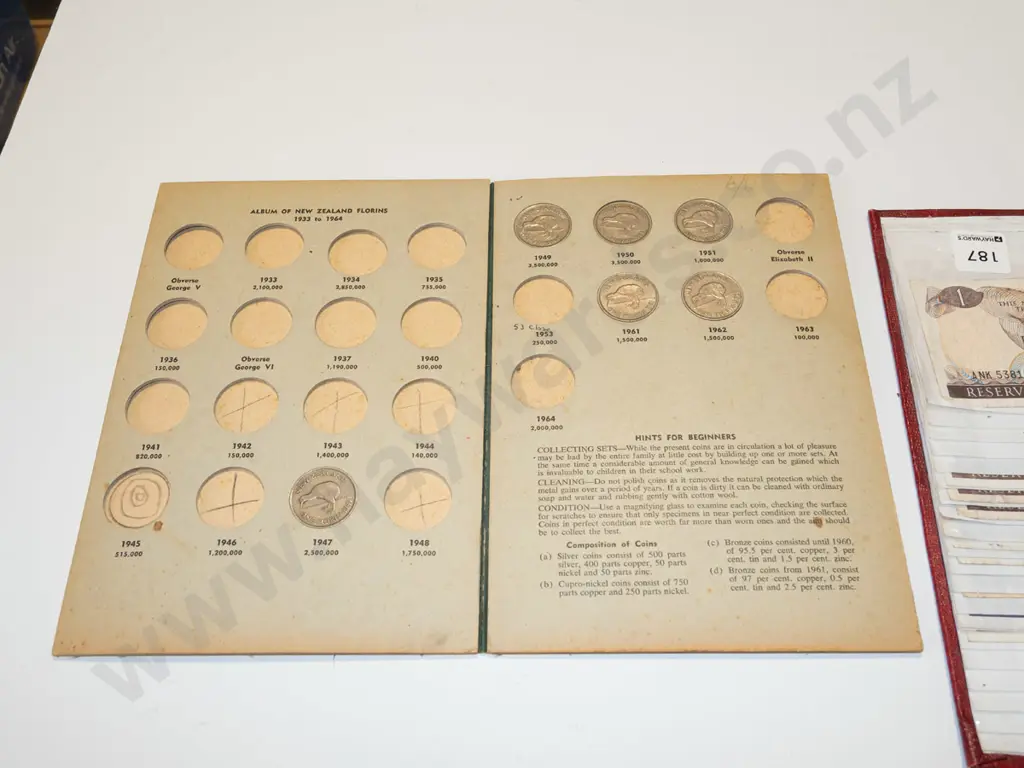 bank notes & collector coins, albums incomplete Image 1++