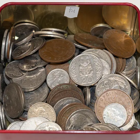 tin of coins