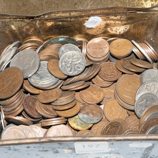 tin of coins