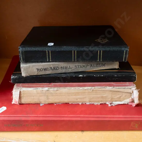 stamp albums & contents