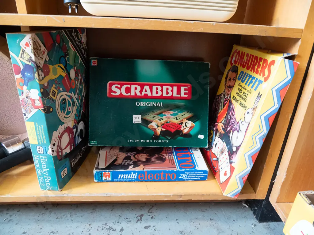 shelf of board games Image 1++