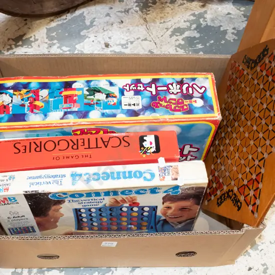 box of board games