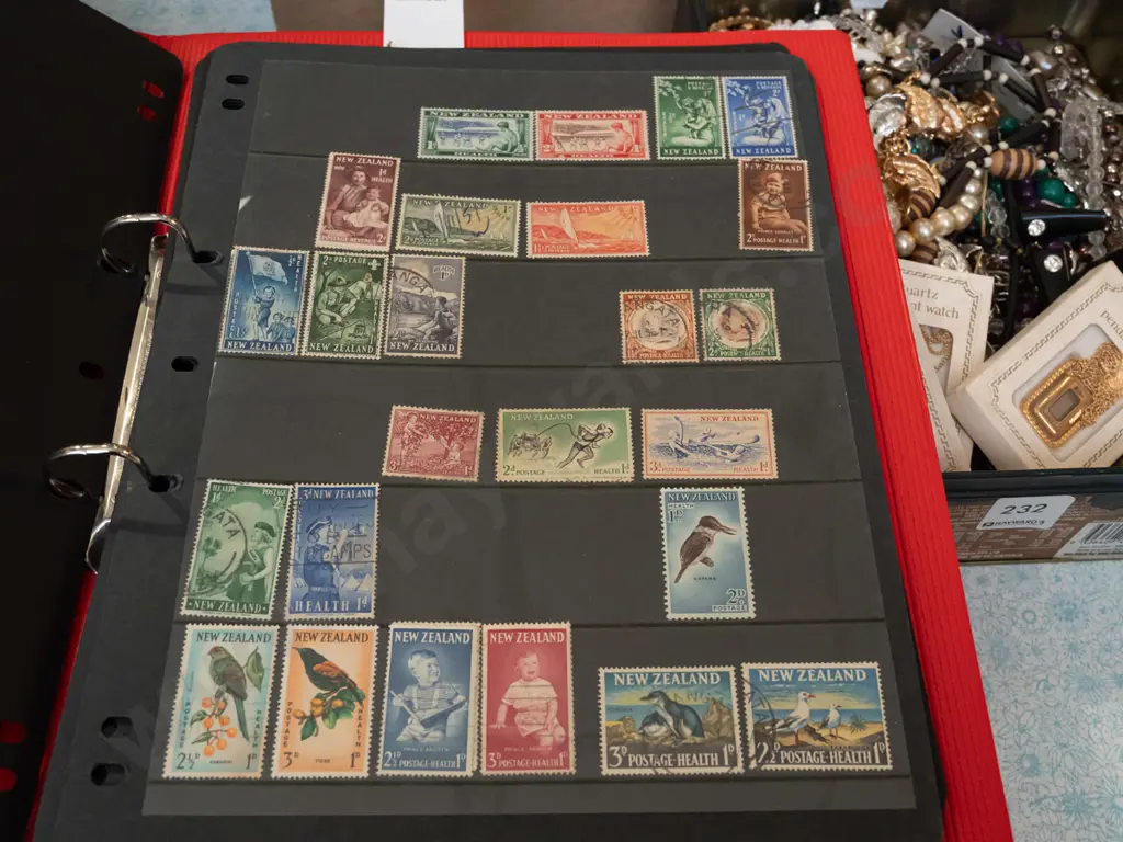 3x stamp albums and stamps Image 1++