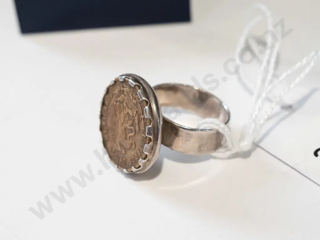 Mexican sterling silver ring 11gm Image 1++