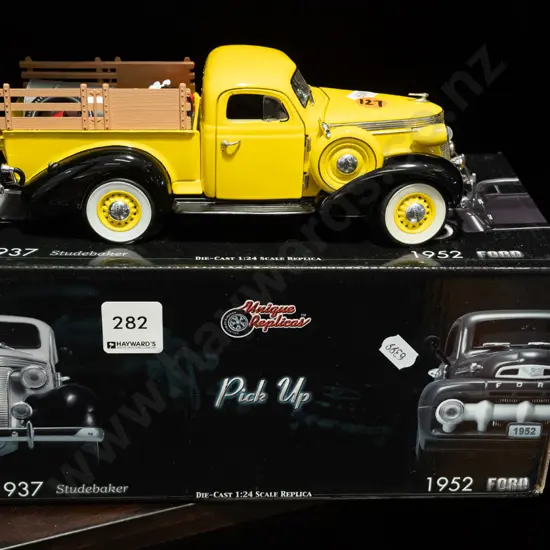diecast model vehicle of 1937 Studebaker truck