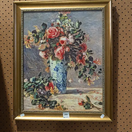 framed print - still life flowers