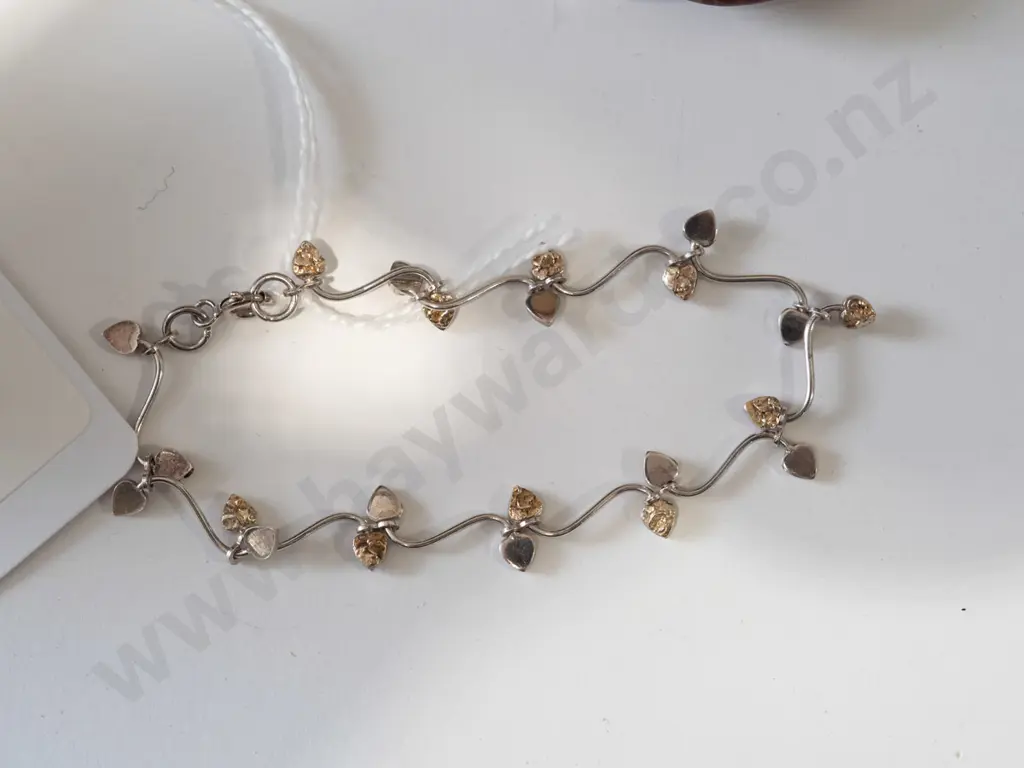 sterling silver leaf bracelet Image 1++