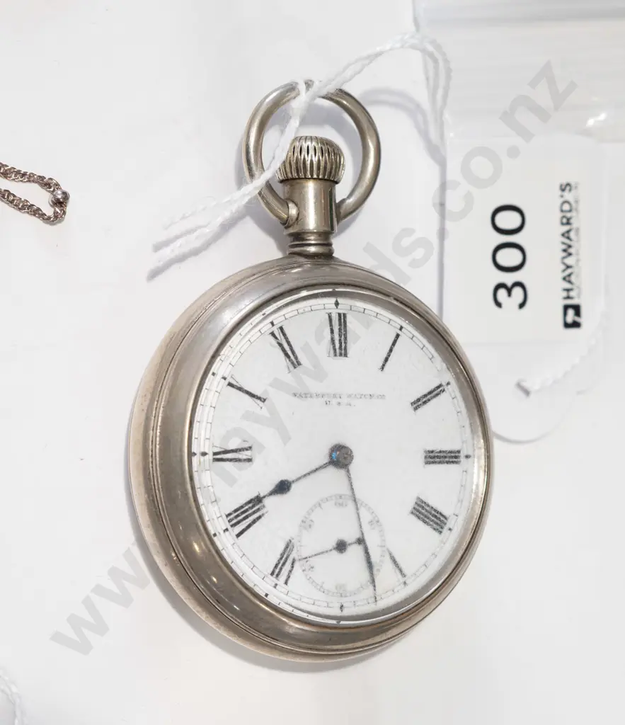silver plated pocket watch (going) Image 1++