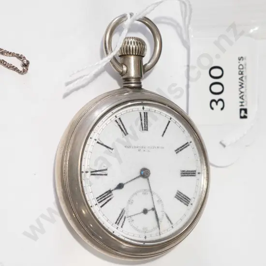 silver plated pocket watch (going)