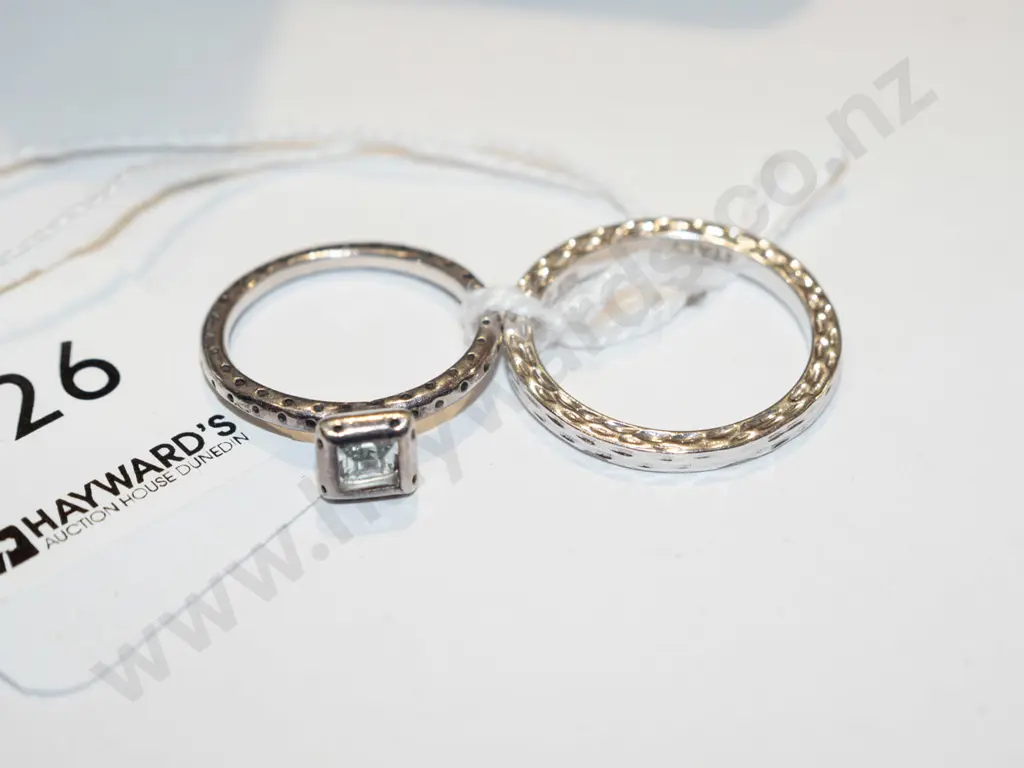 2x sterling silver rings Image 1++