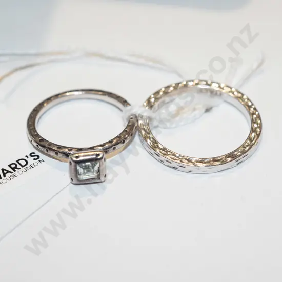 2x sterling silver rings