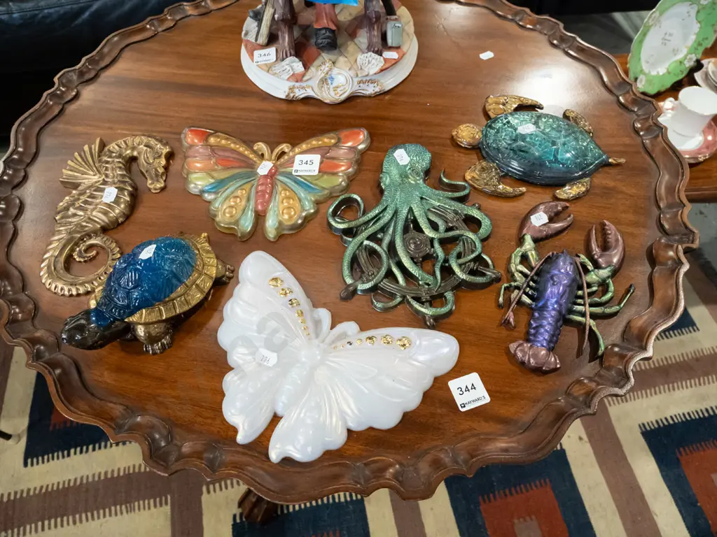 plastic wall mounted sea creatures etc Image 1++
