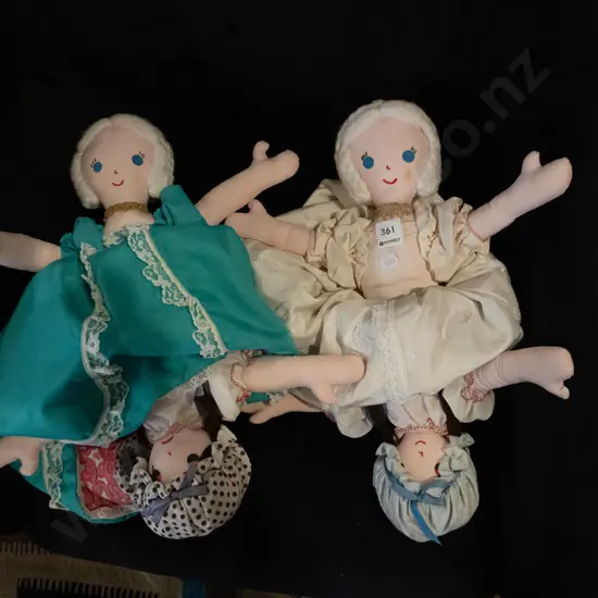2x topsy turvy dolls