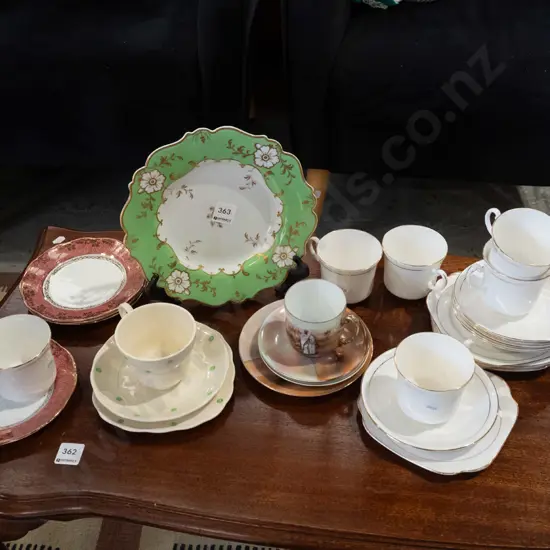 Royal Bayreuth cups and saucers etc