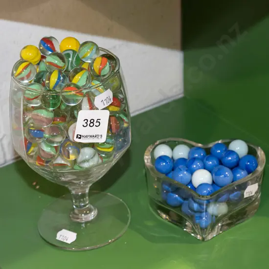 glass of marbles, container of marbles