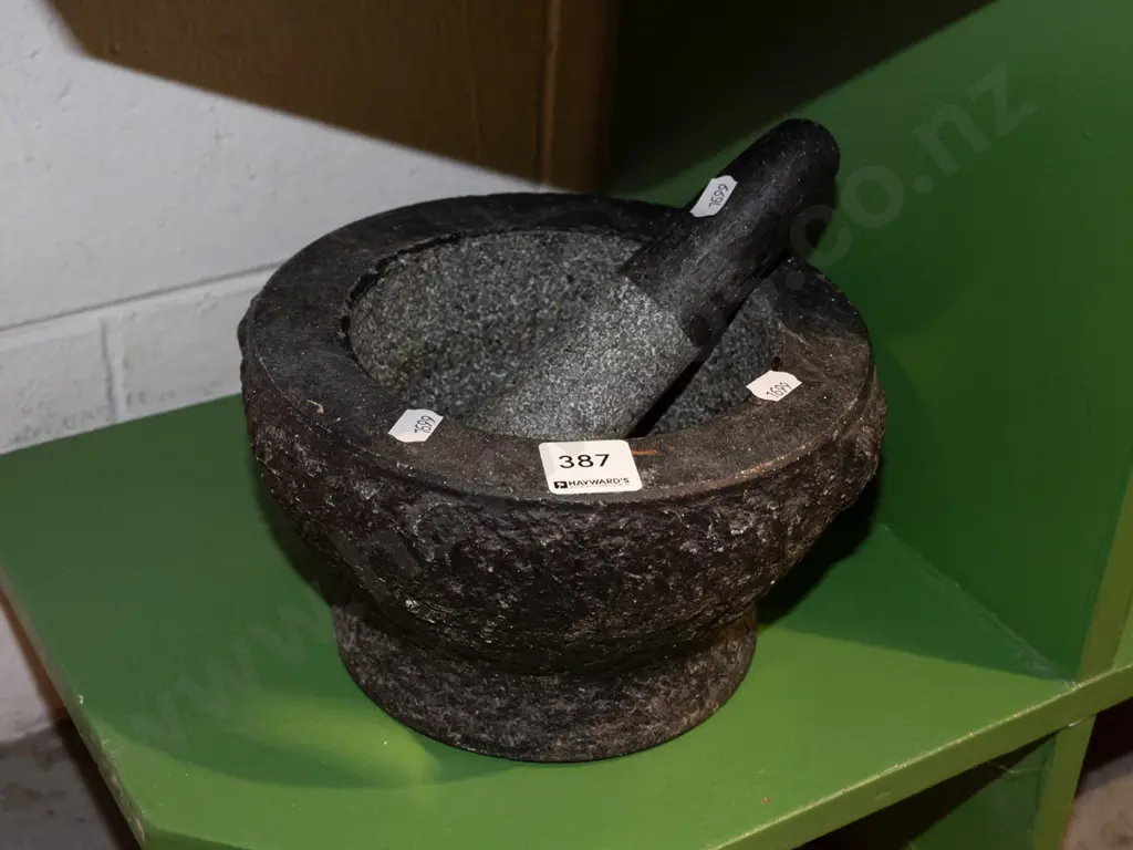 stone mortar and pestle Image 1++