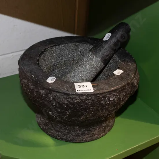 stone mortar and pestle