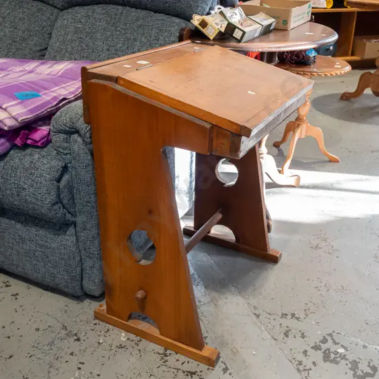 old school wooden desk
