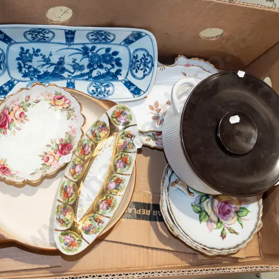 box; lidded casserole, various dishes