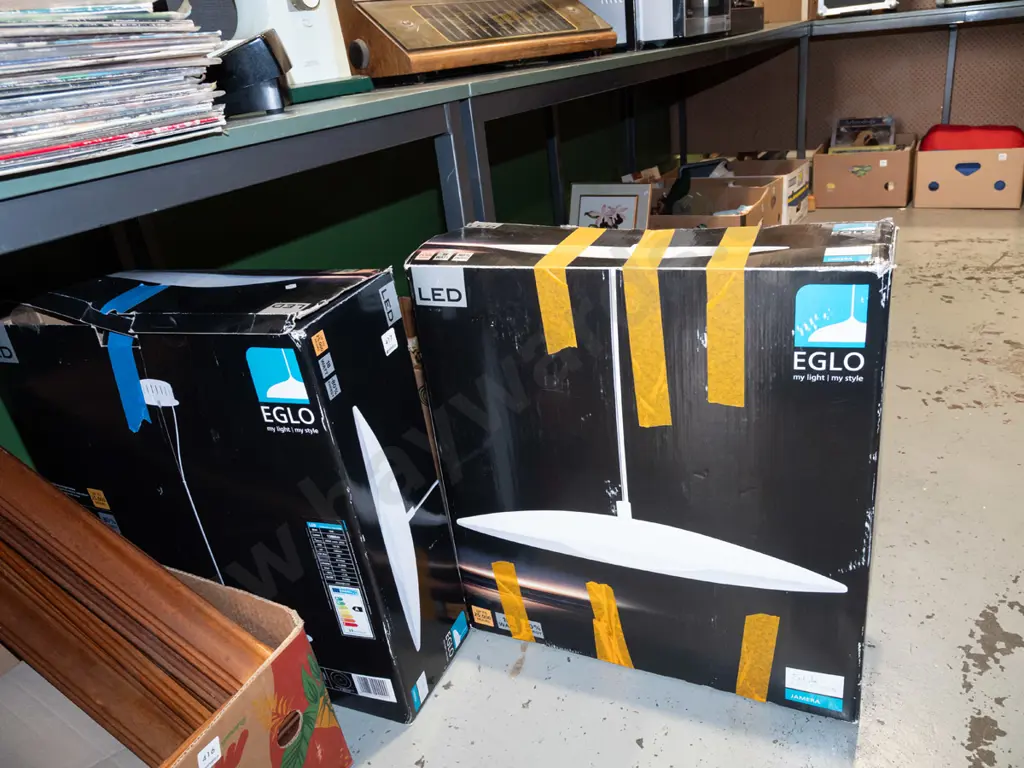 2x boxed LED Eglo pendant light fittings Image 1++