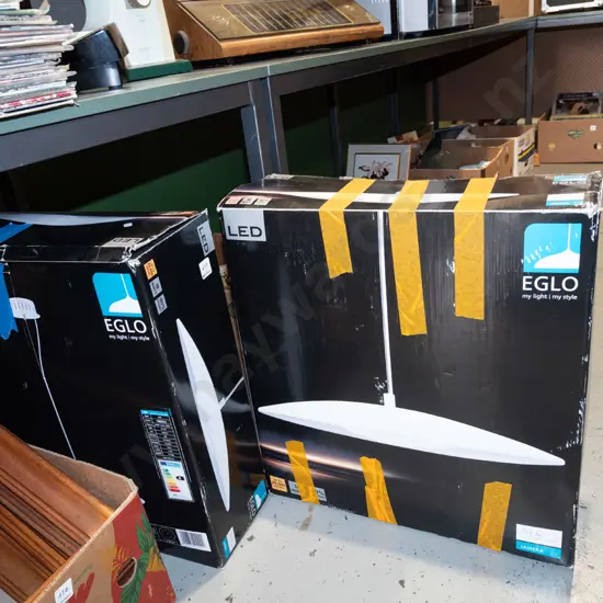 2x boxed LED Eglo pendant light fittings