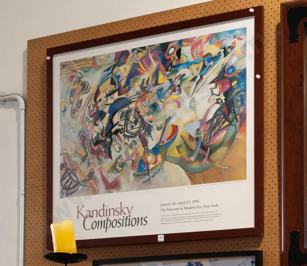 framed Kandisky poster print Image 1++