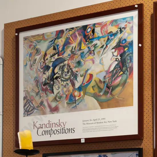 framed Kandisky poster print