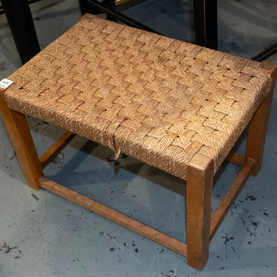 seagrass footstool