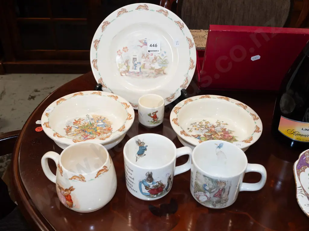 bunnykins bowls, plates, cup, egg cup etc Image 1++