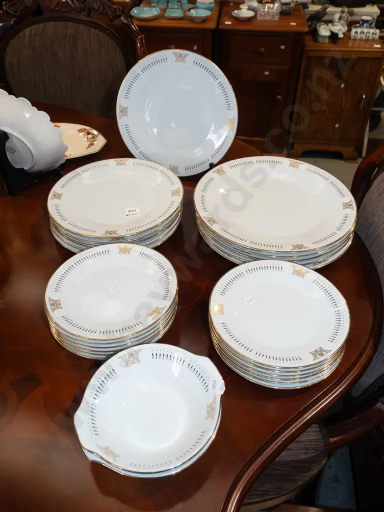 Noritake Blakely dinner items; plates, bowls Image 1++