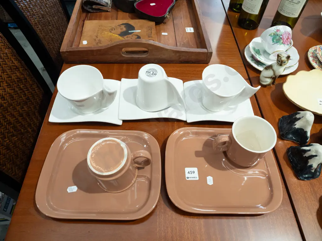 2x tennis sets, 3x unusual Symphony coffee cups and saucers Image 1++