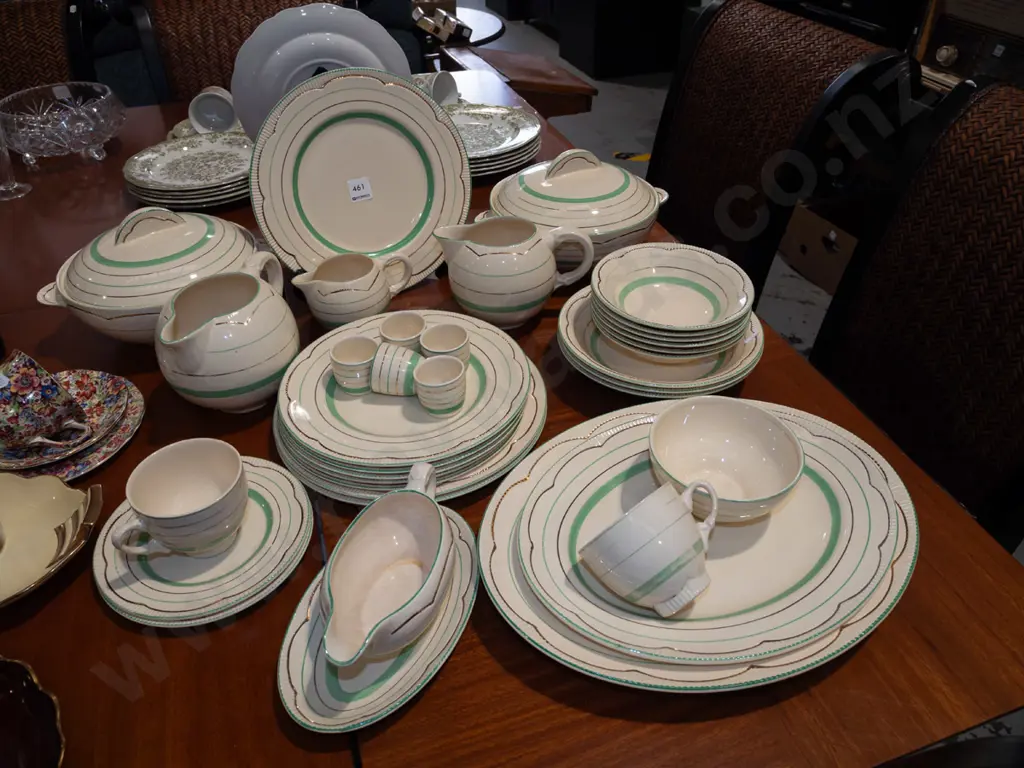 large assortment of Newport Clarice Cliff items; ashets, plates, bowls etc Image 1++