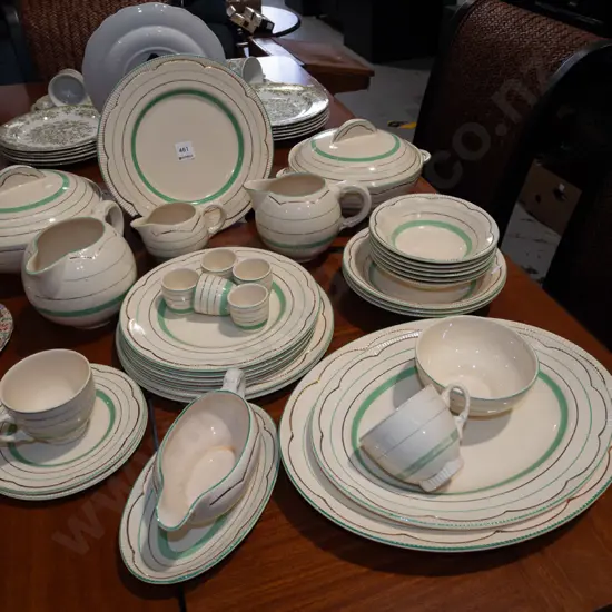 large assortment of Newport Clarice Cliff items; ashets, plates, bowls etc