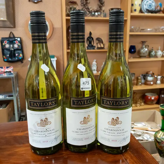 3x bottles of Clare Valley chardonnay 2019