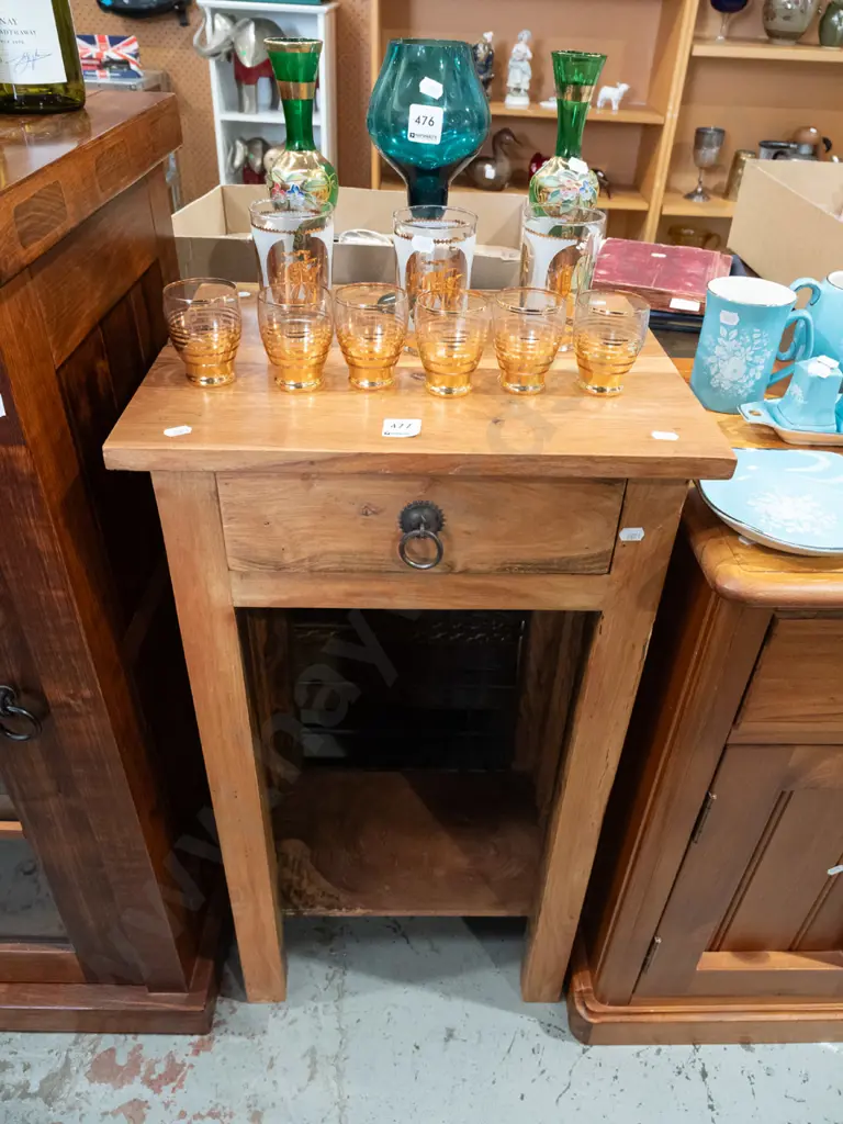 Indonesian hardwood 2 tier table H760 W410 D330 Image 1++