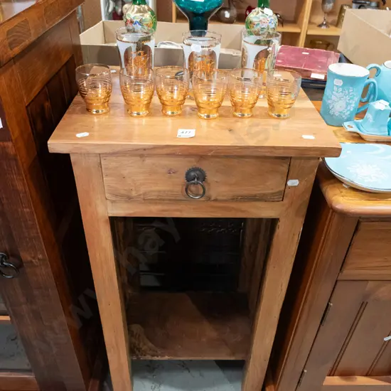 Indonesian hardwood 2 tier table H760 W410 D330