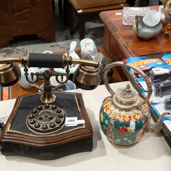 telephone, Asian dragon themed teapot