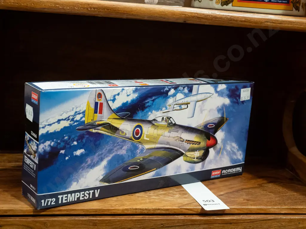 yet to be assembled scale model of a Tempest plane Image 1++