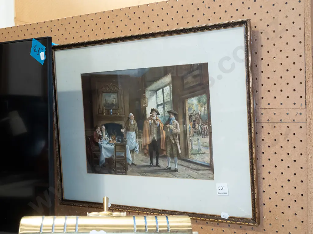 framed print - coaching days scene Image 1++