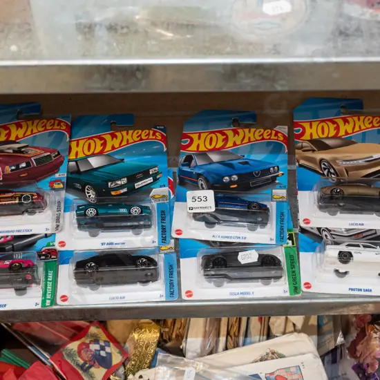 8x as new carded Hotwheels vehicles