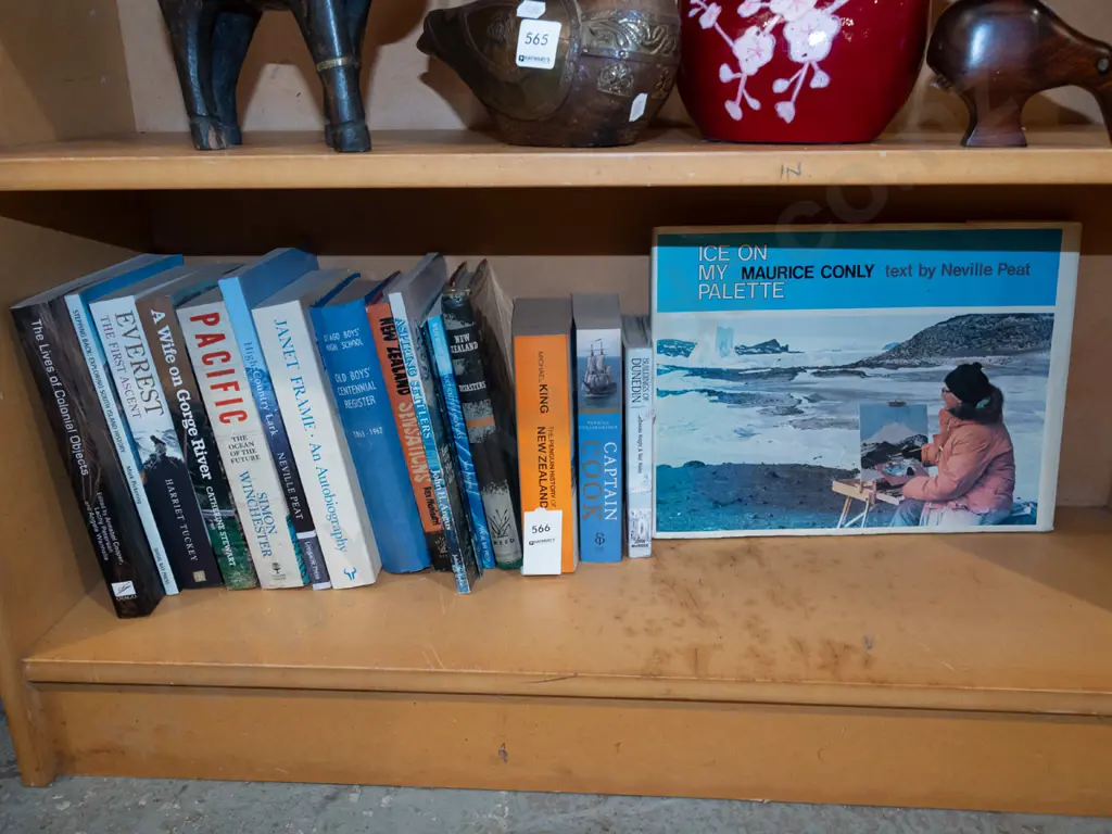shelf; various NZ books Image 1++