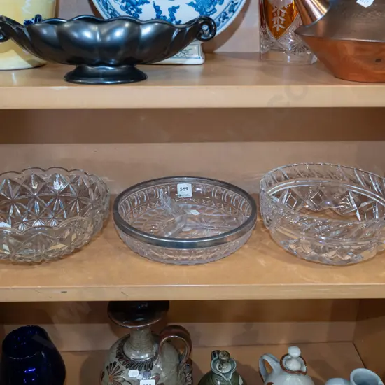 crystal and glass bowls